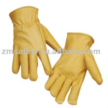 Cowgrain leather safety glove